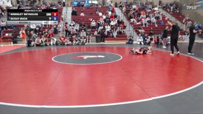 43-53 lbs Round 2 - Wrenley Reynolds, 208 Badgers Wrestling Club vs Scout Buck, Terreton Panthers