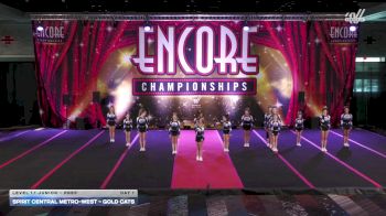 Spirit Central Metro-West - Gold Cats [2026 L1.1 Junior - PREP Day 1] 2026 Encore Foxwoods Showdown
