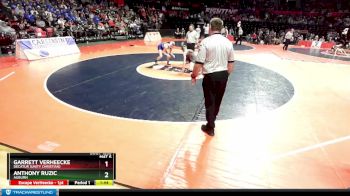 1A 126 lbs Semifinal - Garrett VerHeecke, Decatur (Unity Christian) vs Anthony Ruzic, Auburn