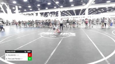 54 lbs Consi Of 8 #2 - Karsyn Escalante, Tucson Pride WC vs Sariah The Last Panda, No Team