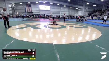 5-106 lbs Quarterfinal - Zachariah Strickland, Riverbend vs Xavier Kovacs, Great Bridge