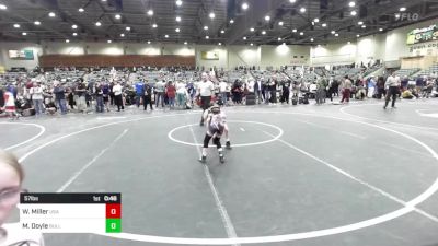 57 lbs Consolation - Wade Miller, USA Gold vs Miles Doyle, Bulldog WC