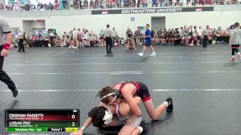 88 lbs Round 1 (6 Team) - Logan Pao, Florida Scorpions vs Crisman Passetti, Tallahassee War Noles