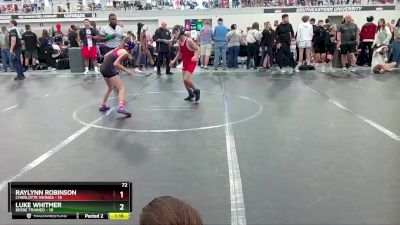 72 lbs Round 1 (6 Team) - Luke Whitmer, Beebe Trained vs Raylynn Robinson, Charlotte Vikings