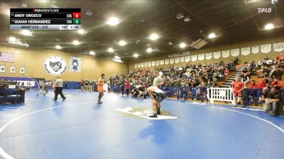 175 lbs Quarterfinal - Andy Orozco, Coalinga vs Isaiah Hernandez, Foothill