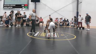 109 lbs Rr Rnd 6 - Brayden Abrams, Gold Medal WC - BHS vs Derik Kiefer, Roundtree Wrestling Academy - BHS