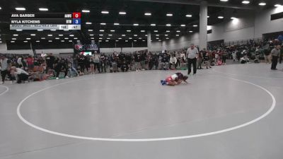 63.2-69.3 lbs Champ. Rd Of 16 - Ava Barber, Alber Athletics Wrestling Club vs Nyla Kitchens, Best Trained Wrestling