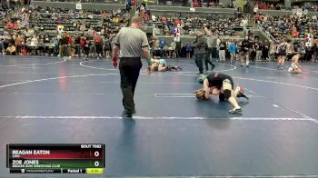 115 lbs Quarterfinal - Zoe Jones, Broken Bow Wrestling Club vs Reagan Eaton, CWO