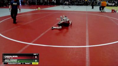 93 lbs 5th Place Match - Carson Besel, St. James vs Jace Conway, Caledonia/Houston