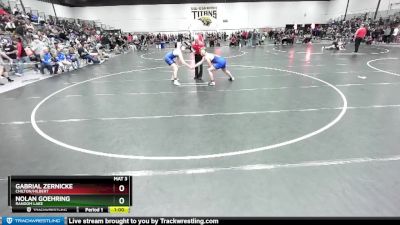 175 lbs Cons. Round 2 - Gabrial Zernicke, Chilton/Hilbert vs Nolan Goehring, Random Lake