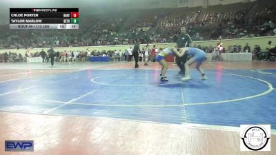 113 lbs Consi Of 32 #1 - Chloe Porter, Bartlesville JH vs Taylor Marlow, Bethel