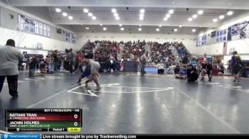 145 lbs Quarterfinal - Nathan Tran, El Camino Real High School vs Jachin Holmes, Hawk Academy Wrestling Club