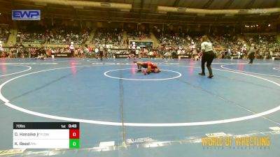 70 lbs Consi Of 16 #2 - Destin Hanaike Jr, Flow Academy Honolulu, HI vs Kingston Reed, Pin-King All Stars