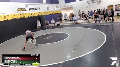 106 lbs Cons. Round 4 - Dio DePaolo, Stampede Wrestling Club vs Parker Boring, Dominate Club Wrestling