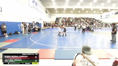 190 lbs 1st Place Match - Matthew Orozco, North Torrance vs Ruben Medina-Cardoza, OC RTC/Fountain Valley HS