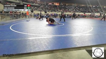 118 lbs Consi Of 32 #1 - Jackson Wilson, Sapulpa Jr High vs Eric Rooster, Henryetta Knights Wrestling Club