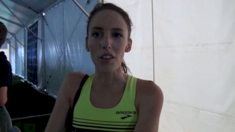 Gabe Grunewald after fall in 1500 final