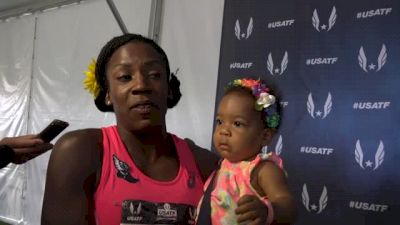 Alysia Montanyo wins sixth 800m title less than one year after giving birth