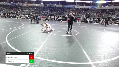 100 lbs Consi Of 8 #2 - Simon Bettis, Moen Wrestling Academy vs Timmy Boda, Florida National Team