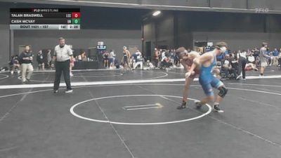 157 lbs Cons. Round 3 - Cash McVay, Unattached vs Talan Braswell, Labette Community College