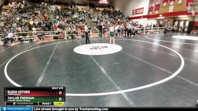 90-99 lbs Round 2 - Taylor Freeman, Lander Middle School vs Elena Ketner, Thermopolis