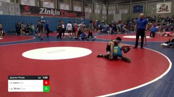113 lbs Quarterfinal - Isaiah Lara, South vs Jayden Wren, Clovis