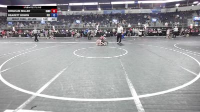 80 lbs 7th Place - Brigham Miller, Rams Wrestling vs Bearett Bowin, SEK Elite