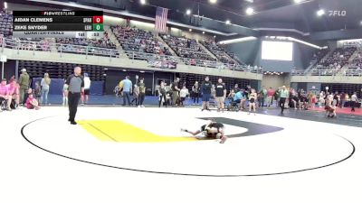 60 lbs Quarterfinal - Aidan Clemens, Sparta vs Zeke Snyder, Lehighton