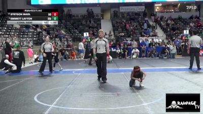 61 lbs Cons. Semi - Emmett Layton, Brawlers vs Stetson Madl, Independence