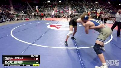 4A-165 lbs Cons. Round 3 - Drayden Johnson, Thunder Basin High School vs Trayson Hastings, Sheridan