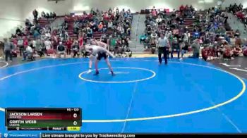 120 lbs Champ. Round 2 - Jackson Larsen, Riverton vs Griffin Webb, Laramie