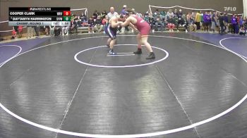 285 lbs Champ. Round 1 - Cooper Clark, White River vs Daytanyn Harrington, Skyview