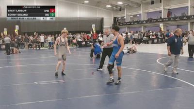 132 lbs Cons. Sub-rd Of 16 - Brett Larson, Great Plains Wrestling Academy vs Sonny Solano, Duran Wrestling Club