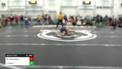 O-135 lbs Quarterfinal - Matthew LaBombard, MI vs Jackson Lakso, OH