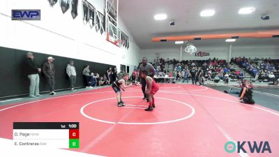 64 lbs Consolation - Ollie Page, Fort Gibson Youth Wrestling vs Easton Contreras, Raw Wrestling Club