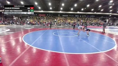 91 lbs 3rd Place Match - Jazzy Red Tomahawk, Montana Disciples vs Charlie Petersen, American Outlaws Wrestling