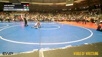 49 lbs Round Of 32 - Jace Wilcoxen, Sherman Challengers vs Uriah Moore, Harrison Youth Wrestling