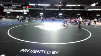 Girls 120 lbs Cons. Round 2 - Jett Hansen, Richland (Girls) vs Olivia Archuleta, Hockinson (Girls)