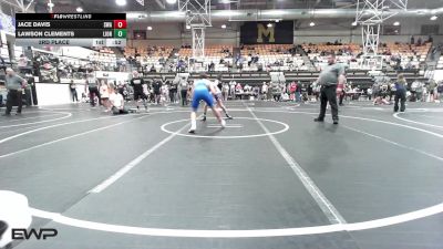 132 lbs 3rd Place - Jace Davis, Shelton Wrestling Academy vs Lawson Clements, Lions Wrestling Academy