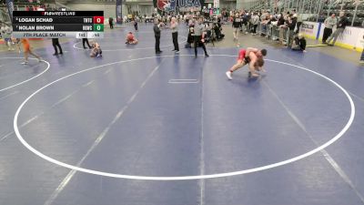 Junior Boys - 126 lbs 7th Place Match - Nolan Brown, Big Game Wrestling Club MT vs Logan Schad, Team Nazar Training Center