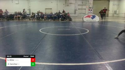 58-65 lbs Round 3 - Dustin Sanchez, North Carolina vs Alex Miller, Tar Heel Kids Wrestling Club