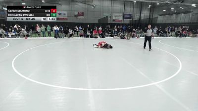 132 lbs Champ. Rd Of 64 - Donnavan Twyman, Indiana vs Asher Diamond, Colorado Top Team Wrestling Club