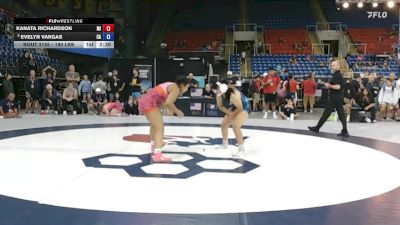 190 lbs Quarters - Kanata Richardson, MI vs Evelyn Vargas, CA
