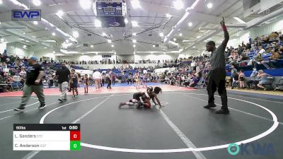 60 lbs Quarterfinal - Lincoln Sanders, Sallisaw Takedown Club vs Cairo Anderson, Icefighter U