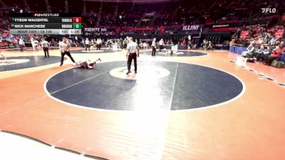 1A 126 lbs Champ. Round 1 - Tyson Waughtel, Vandalia vs Nick Marchese, Woodstock (Marian)