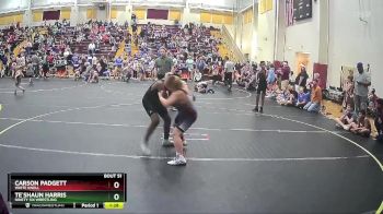 115 lbs Round 2 - Te`Shaun Harris, Ninety Six Wrestling vs Carson Padgett, White Knoll