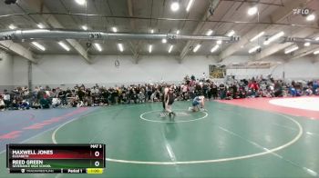 150 lbs Cons. Round 2 - Maxwell Jones, Elizabeth vs Reed Green, Severance High School