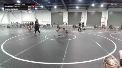 50 lbs Consolation - Maddox Canales, Carlsbad Wr Ac vs Elaina Barrios, Shafter Youth Wrestling