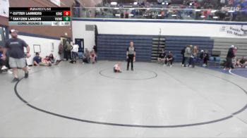 43 lbs Cons. Round 5 - Takyzen Landon, Thunder Ridge Outlaws Wrestling Club vs Cutter Lammers, Kimberly Bulldog Wrestling Club