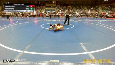 46 lbs Quarterfinal - Isaiah Lopez, Black Fox Academy vs Uila Peters, LV Bear Wrestling Club